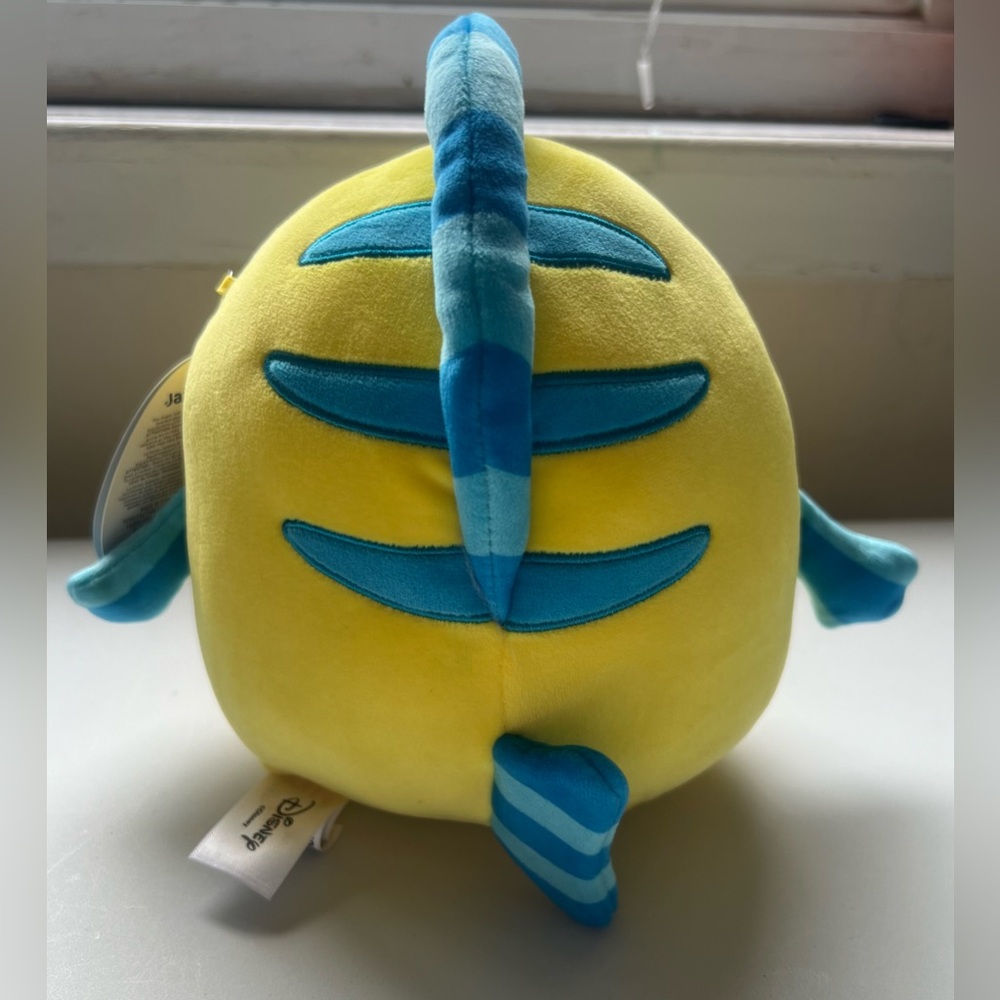 Flounder 7 Inch Disney Little Mermaid Plush Squishmallow Brand New Kellytoy - Picture 5 of 6